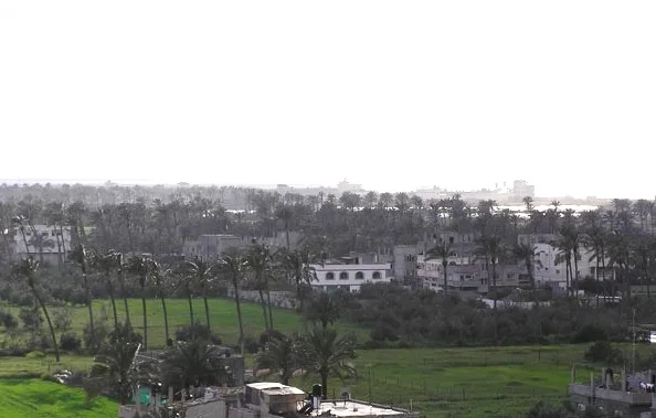 Archive view of Deir al Balah in Gaza, not the location of the reported strike.